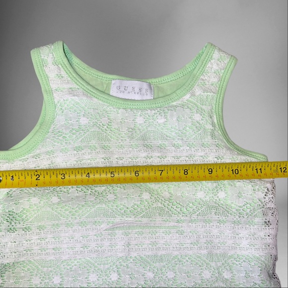 Guess Los Angeles Kids Light Green Spring Easter Dress Size M 5-6. - Picture 5 of 8